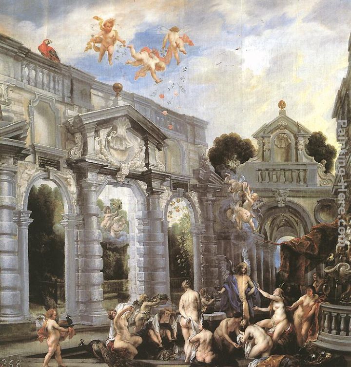Nymphs at the Fountain of Love painting - Jacob Jordaens Nymphs at the Fountain of Love art painting